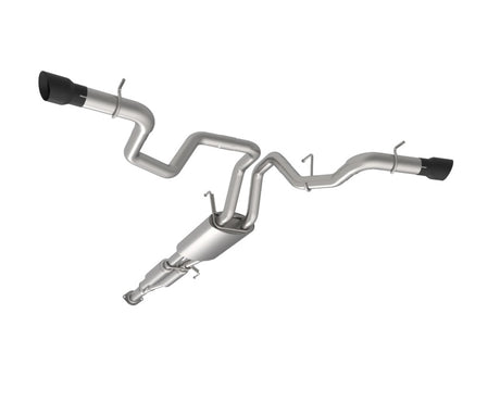 Kooks 2021+ Ford F150 2.7/3.5/5.0L 3in Double Cat-Back Sortie latérale Échappement avec embouts noirs