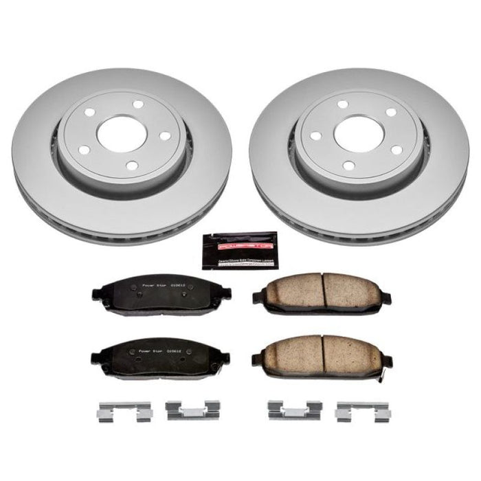 Kit de freins Power Stop 06-10 Jeep Commander Z17 Evolution Geomet avec revêtement avant