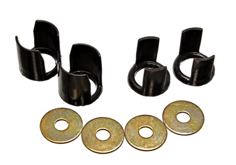 Ensemble d'inserts de sous-châssis arrière noir Energy Suspension 89-94 Nissan 240SX (S13) - un complément au sous-châssis