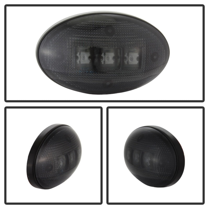 xTune Ford Superduty F250-F550 99-10 Dually Fender LED Side Fender Lights Smoke ACC-LED-FDSD99-SL-SM