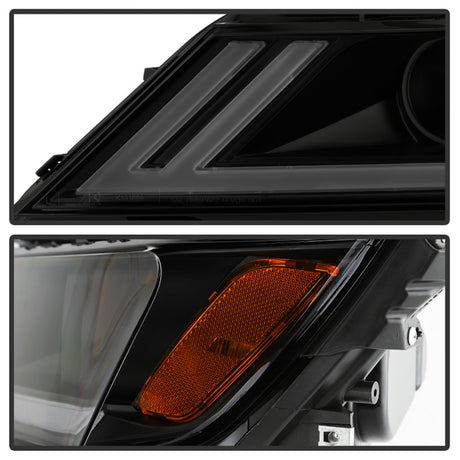 Phares halogènes DRL Proj xTune 14-18 pour Chevy Impala (sauf Limited) - Noir Smk (PRO-JH-CIM15-LB-BSM)