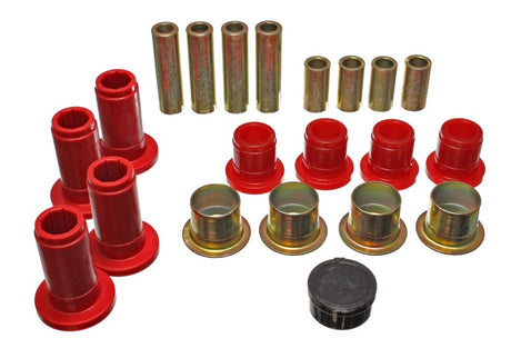 Ensemble de bagues de bras de suspension avant rouges Energy Suspension 94-01 Ram 1500 / 94-02 Ram 2500/3500 2WD