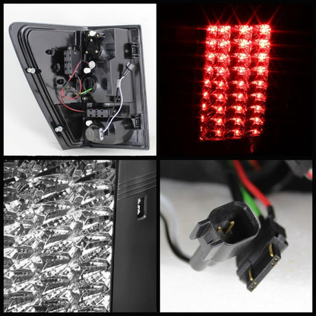 Feux arrière à LED Spyder Jeep Grand Cherokee 07-10 Noir ALT-YD-JGC07-LED-BK