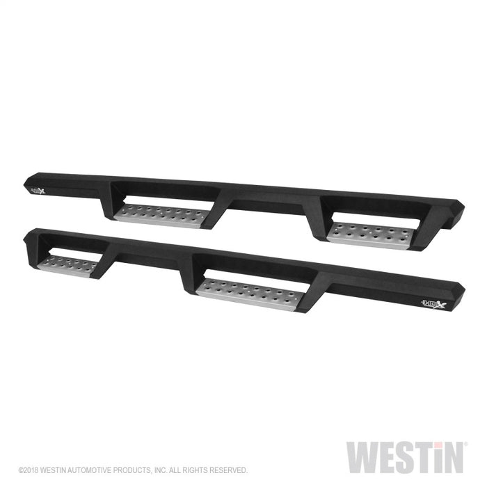 Marchepieds Westin 07-18 Jeep Wrangler JKU 4 portes HDX en acier inoxydable - Tex. Blk