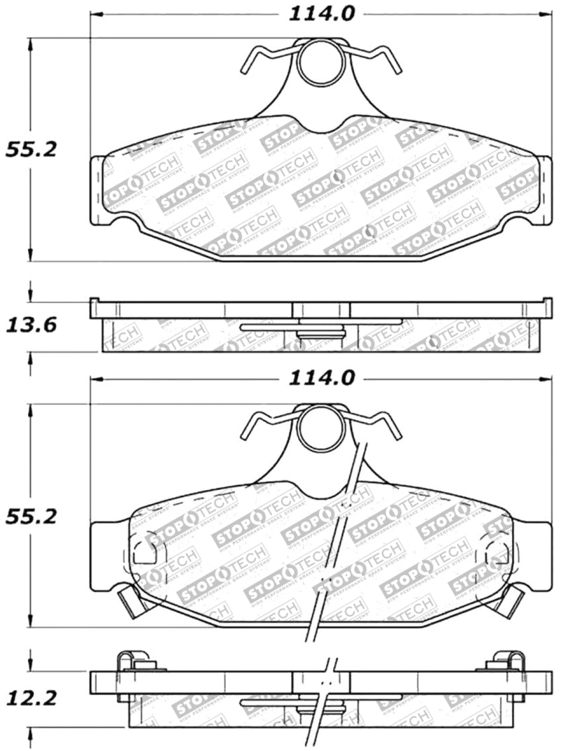 Plaquettes de frein StopTech Performance
