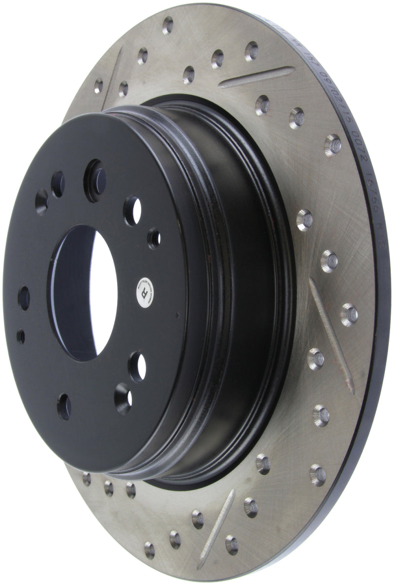 Rotor arrière droit fendu et percé StopTech 04-08 Acura TL / 03-09 Honda Element