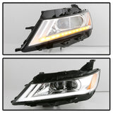 xTune 14-18 Chevy Impala (Excl Limited) DRL Halogen Projector Headlights - Chrm (PRO-JH-CIM15-LB-C)