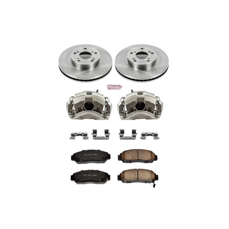 Kit de freins avant Power Stop Autospecialty avec étriers pour Honda Accord 03-07