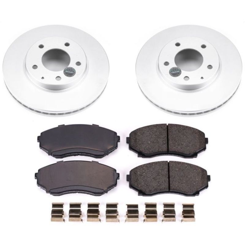 Kit de freins à revêtement Geomet Power Stop 00-06 Mazda MPV Z17 Evolution avant