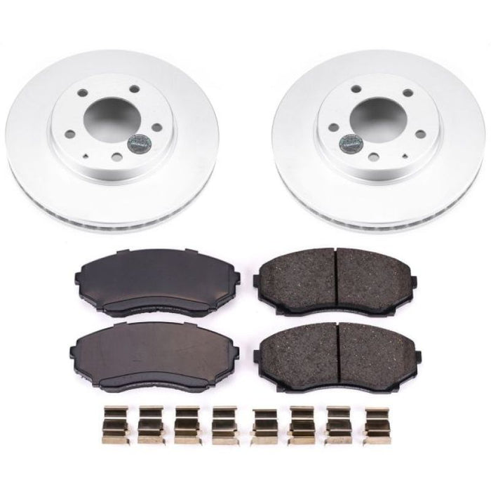 Kit de freins à revêtement Geomet Power Stop 00-06 Mazda MPV Z17 Evolution avant