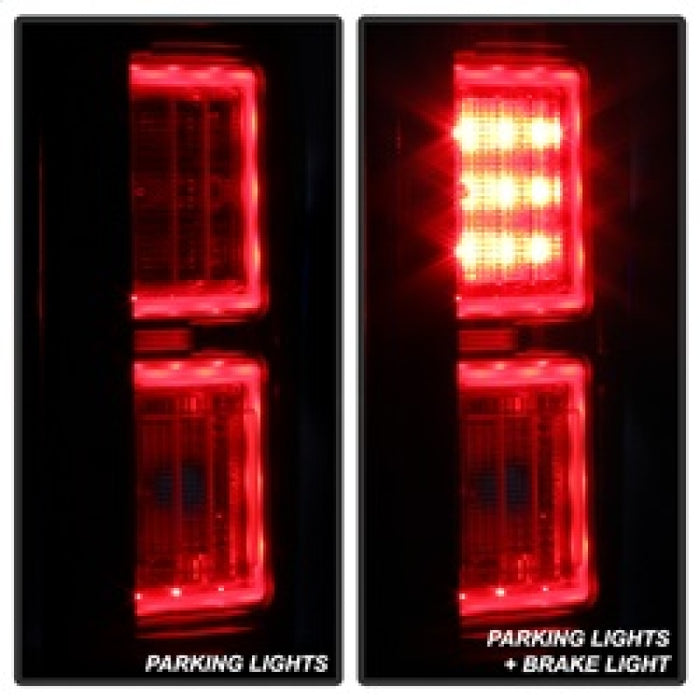 Feux arrière à LED Spyder Ford F150 2015-2017 - Rouge transparent ALT-YD-FF15015-LBLED-RC