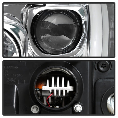 Module LED haute puissance Spyder Platinum Ford F250/350/450 05-07 Projecteur de phares - Chrome (PRO-YD-FS05V2