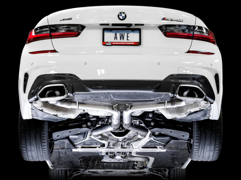 Échappement AWE Tuning 2019+ BMW M340i (G20) Track Edition (utilisez les embouts d'origine)