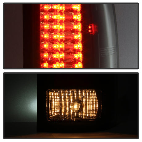Spyder GMC Sierra 07-13 (pas 3500 Dually 4 roues arrière) Feux arrière à LED Blk Smke ALT-YD-GS07-LED-BSM