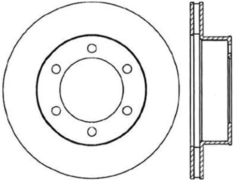 Rotor fendu cryogénique avant droit StopTech Power Slot 95-04 Toyota Tacoma / 11/95-02 4Runner