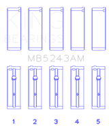 King Engine Bearings Nissan SR20DE (Size 0.25mm) Performance Main Bearing Set