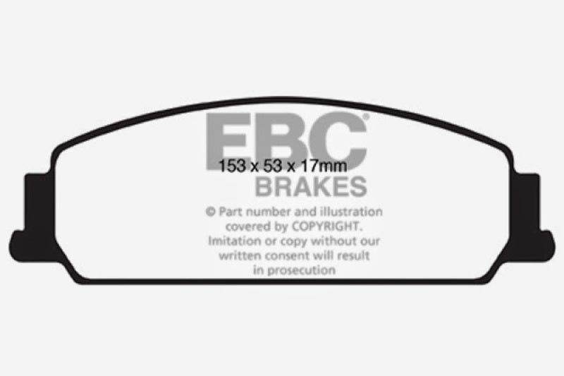 EBC 08-10 Pontiac G8 3.6 Bluestuff Front Brake Pads