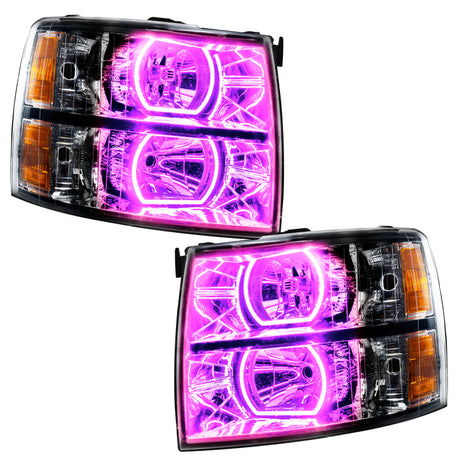 Oracle 07-13 Chevrolet Silverado SMD HL - Noir - Carré - ColorSHIFT avec contrôleur BC1 VOIR LA GARANTIE