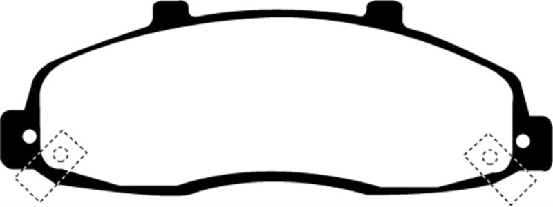 Plaquettes de frein avant Greenstuff EBC 98-99 Ford F150 4.2 (2WD) (ABS sur roue arrière)