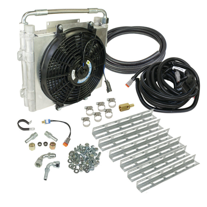 Kit de refroidisseur de transmission à double étage BD Diesel Xtrude - Tube universel 1/2 po