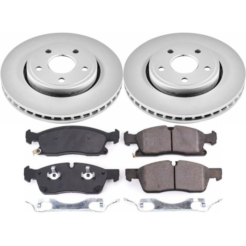 Kit de freins avant Power Stop 17-19 Jeep Grand Cherokee Z17 Evolution Geomet avec revêtement