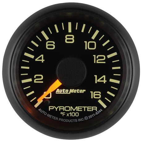 Jauge pyromètre électrique (EGT) Autometer Factory Match GM 2-1/16 po 1 600 degrés