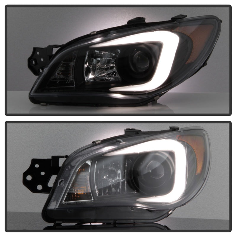 Phares de projecteur Spyder Subaru WRX 06-07 - Modèle HID uniquement - Noir PRO-YD-SWRX06-HID-LBDRL-BK