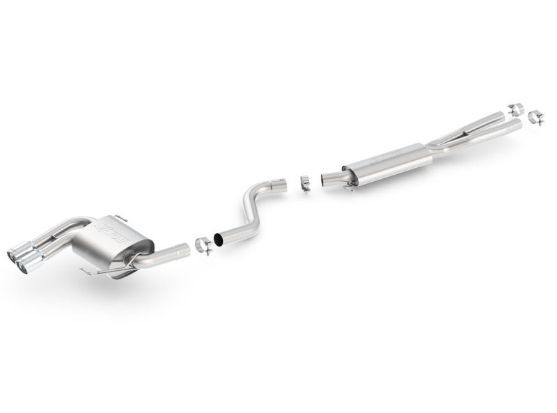 Échappement Cat-Back Touring à double sortie arrière gauche Borla 08-12 BMW 328i Sdm E90 2.0L RWD