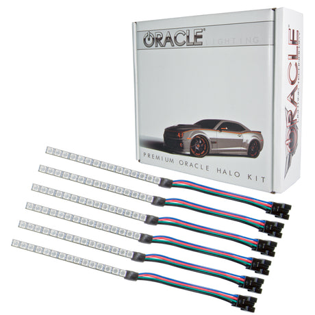 Mise à niveau Oracle 15-17 Ford Mustang V6/GT/Shelby DRL avec kit Halo - ColorSHIFT VOIR LA GARANTIE