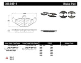 Plaquettes de frein arrière StopTech Performance pour Lotus Exige 05-06