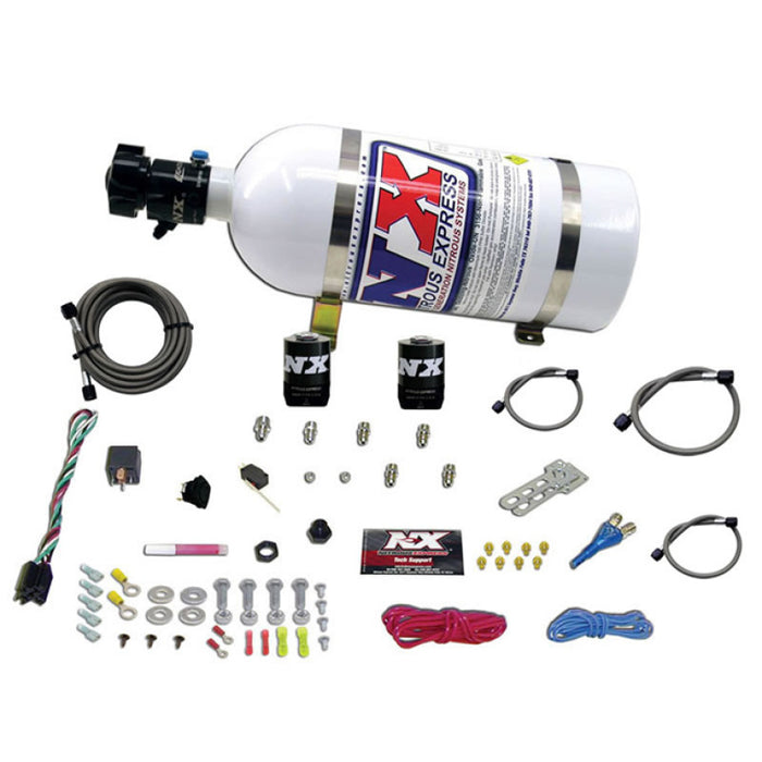 Kit d'azote à buse unique Nitrous Express All GM EFI (35-150 CV) avec bouteille de 10 lb