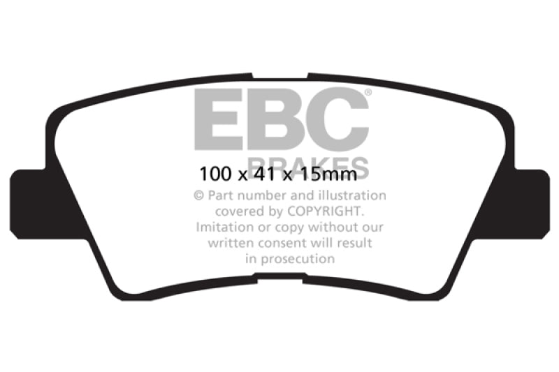 Plaquettes de frein arrière EBC 09-11 Hyundai Azera 3.3 Greenstuff