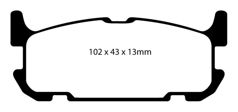 EBC 04-05 Mazda Miata MX5 1.8 (Sports Suspension) Redstuff Rear Brake Pads