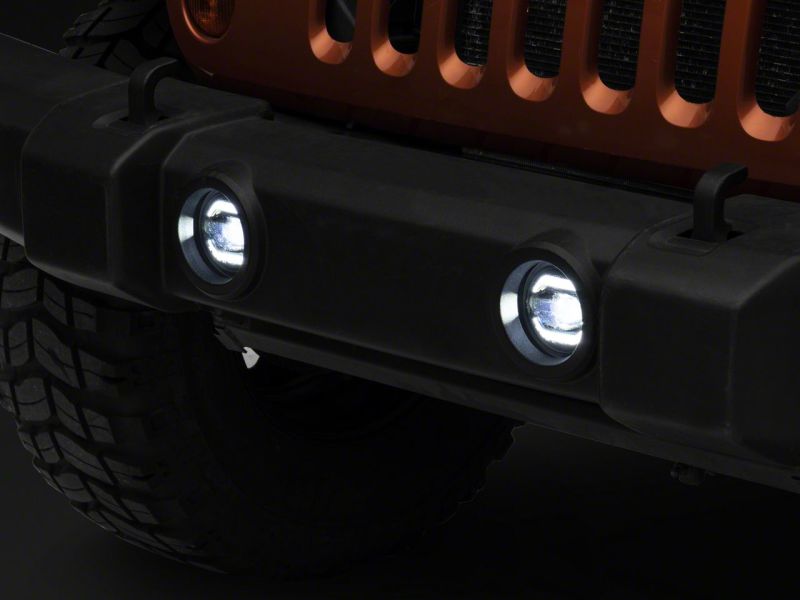 Feux antibrouillard LED DRL de la série Axial de Raxiom 10-23 pour Jeep Wrangler JK et JL