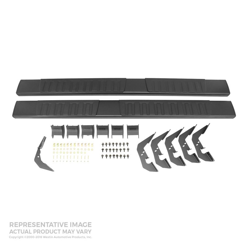 Marchepieds Westin Nerf pour Chevy Silverado Crew Cab R7 2007-2018 - Noir