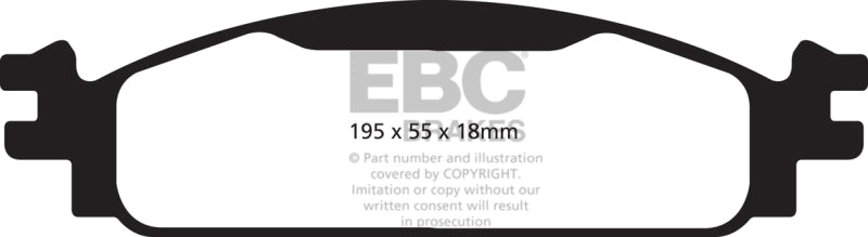 Plaquettes de frein avant EBC 08-10 Ford Flex 3.5 Ultimax2