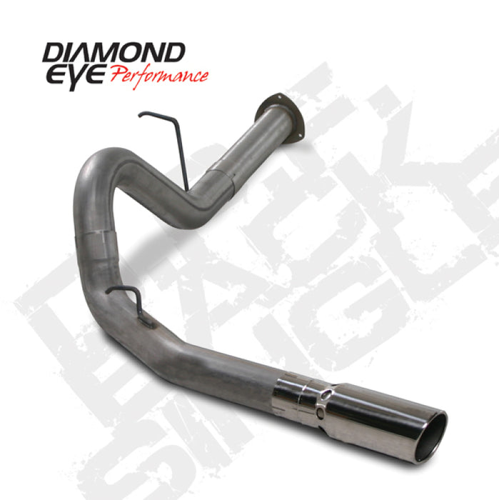 Diamond Eye KIT 4in DPF-BACK SGL SS 07.5-10 CHEVY 6 6L 2500/3500 PCKGD BX46X14X14OD EL-PL