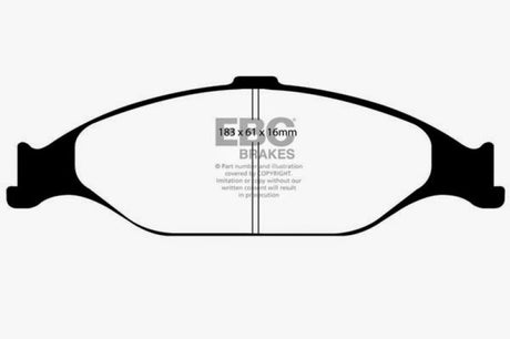 Plaquettes de frein avant EBC 99-04 Ford Mustang 3.8 Ultimax2