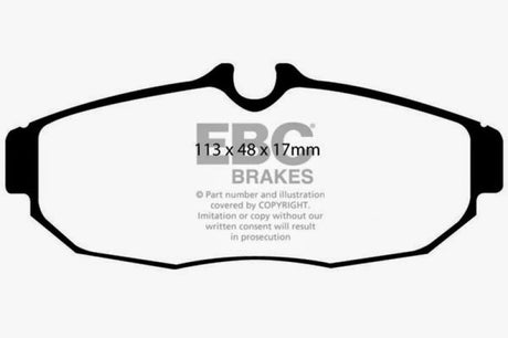 Plaquettes de frein arrière EBC 05-10 Ford Mustang 4.0 Yellowstuff