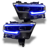 Oracle 19-21 RAM 1500 Projector LED Headlight DRL Kit - RGBW+A w/ RF Controller