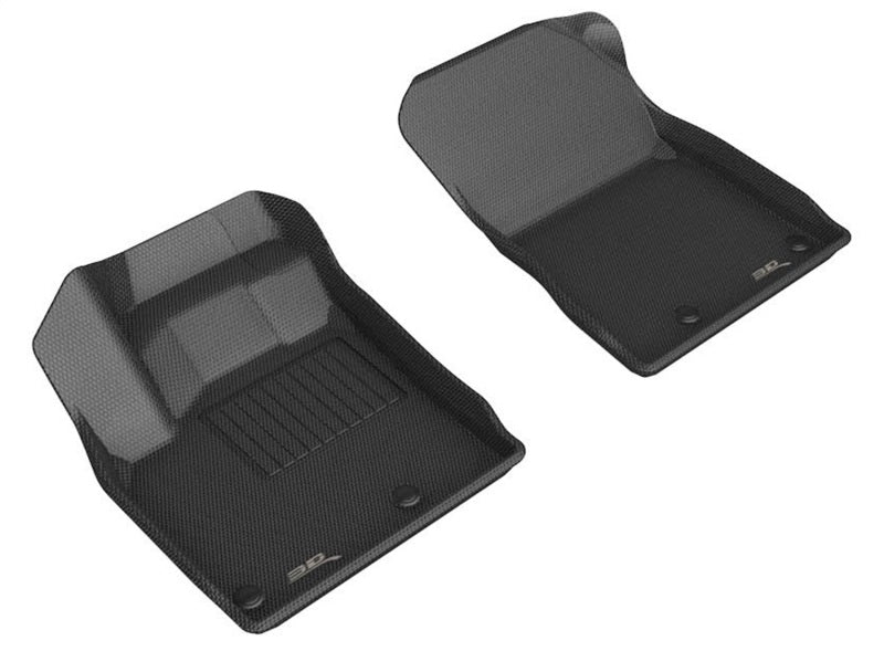 Tapis de sol 3D Maxpider 21-22 Nissan Rogue Kagu 1ère rangée - Noir