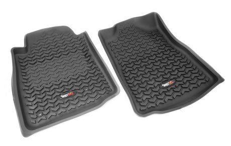 Revêtement de plancher avant Rugged Ridge noir pour Toyota Tacoma 2012-2015 Standard / Access / Double Cab