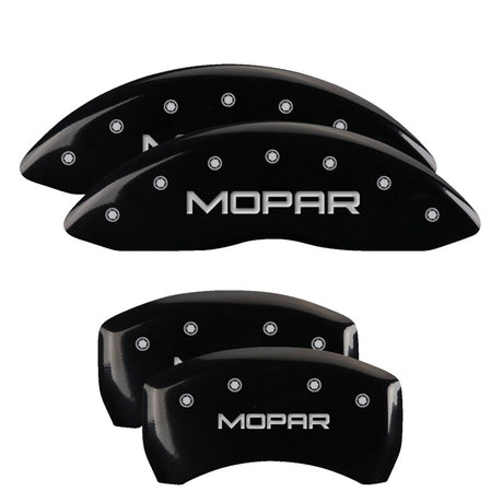 Couvre-étriers MGP 4 gravés avant et arrière finition jaune MGP noir ch