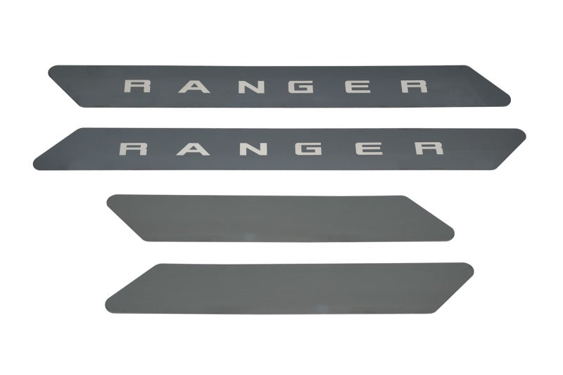 Seuils de porte Putco 19-20 Ford Ranger SuperCrew - avec gravure RANGER (4 pièces) Noir Platine