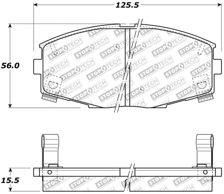 Plaquettes de frein avant StopTech Performance 87-92 MK3 Supra