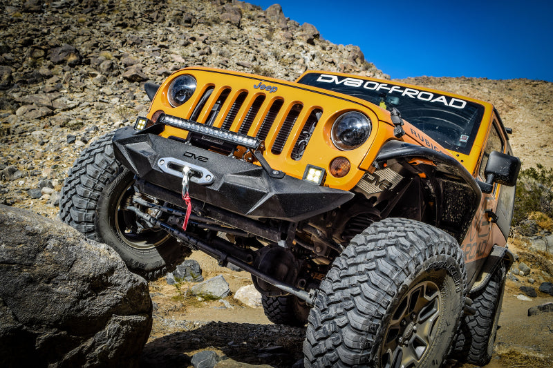 Garde-boue intérieur avant en aluminium DV8 Offroad 07-18 Jeep Wrangler JK - Noir