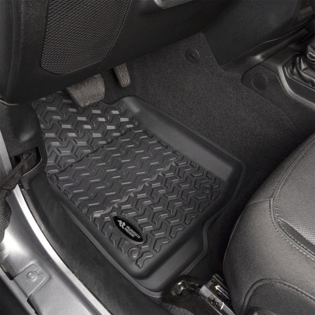 Kit de revêtement de sol Rugged Ridge noir avant/arrière 20-21 Jeep Gladiator (JT)