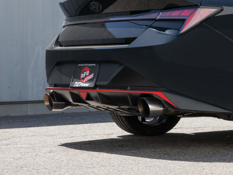 aFe Takeda 22-23 Hyundai Elantra N L4-2.0L (t) 3in 304 SS Axle-Back Exhaust w/ Polished Tips