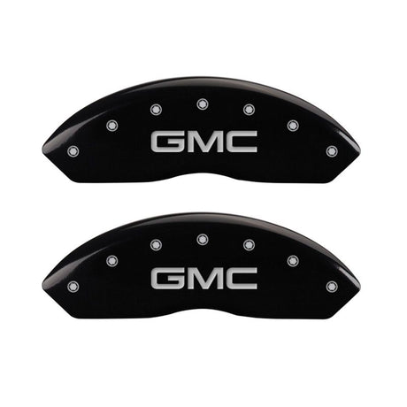 Ensemble avant MGP 2 couvre-étriers avant gravés GMC finition noire argent ch