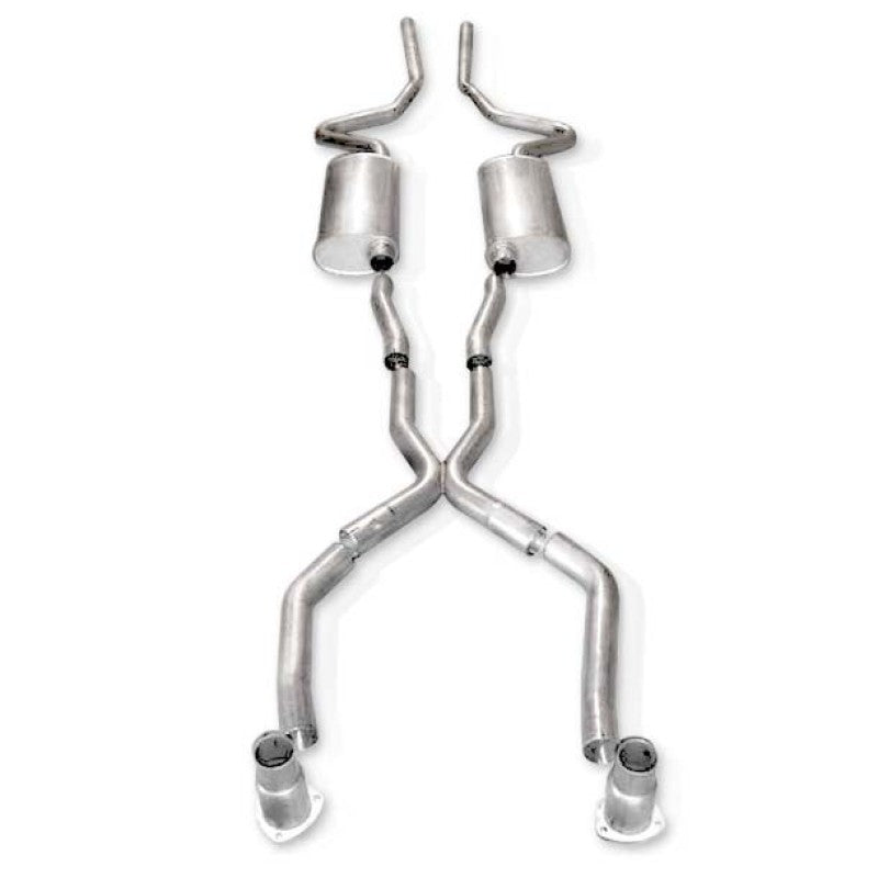 Échappement double en acier inoxydable de 2,5 pouces pour Chevy Chevelle Small/Big Block 1968-72